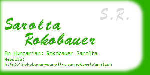 sarolta rokobauer business card
